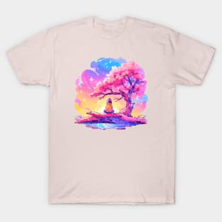 Solitude is bliss colorful T-Shirt